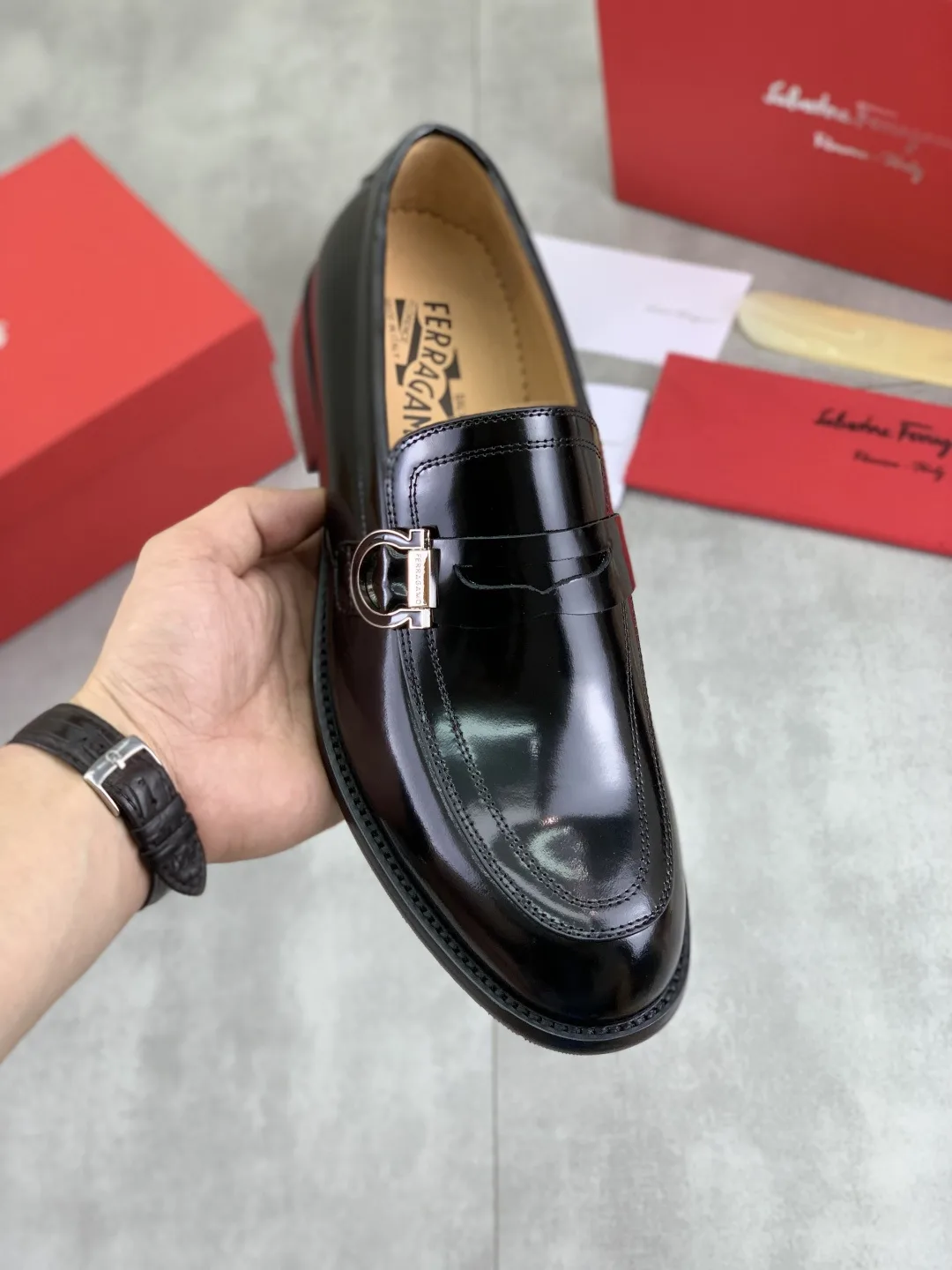 Salvatore Ferragamo Leather Shoes