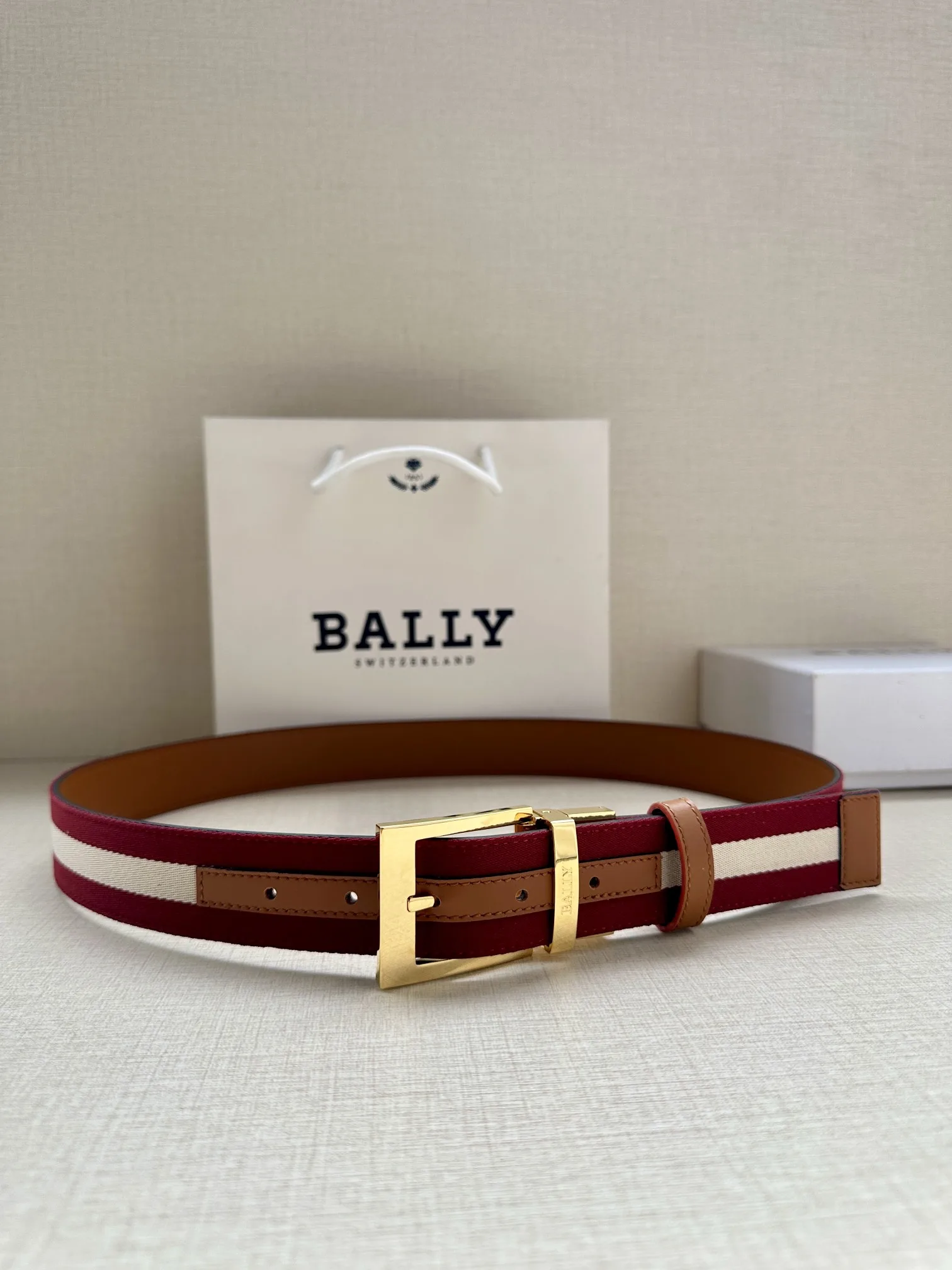 Bally Canvas Belt